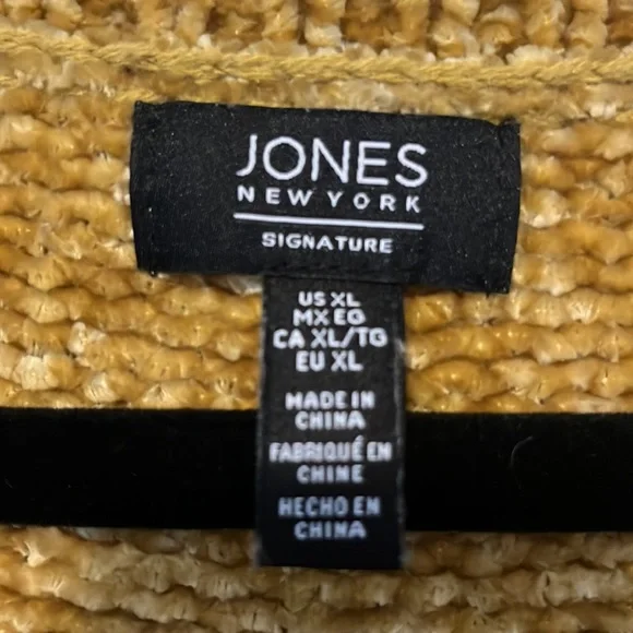 Super soft chenille gold sweater XL - Picture 3 of 3